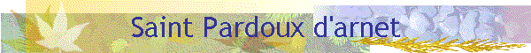 Saint Pardoux d'arnet